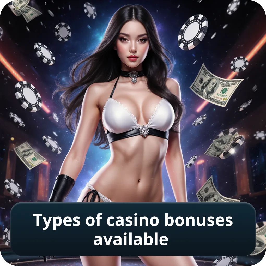 Types of casino bonuses available